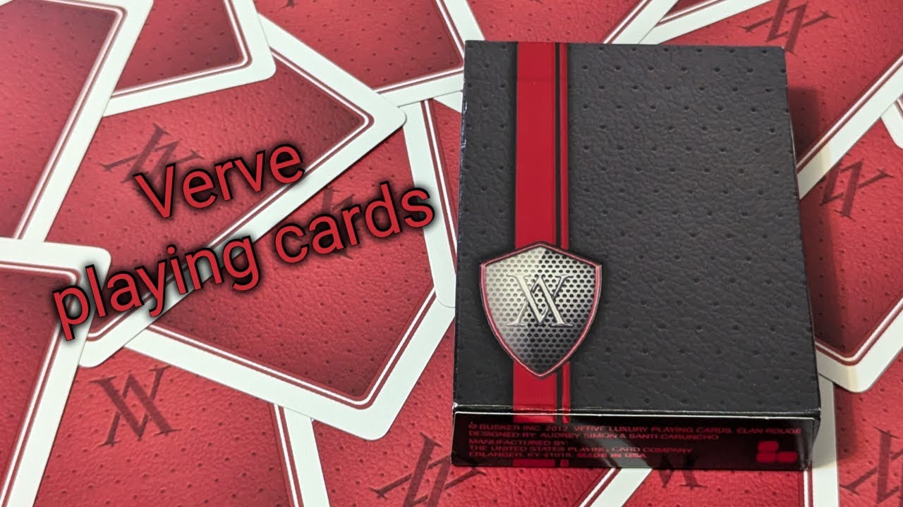 Daily deck review day 250 - Red Verve playing cards