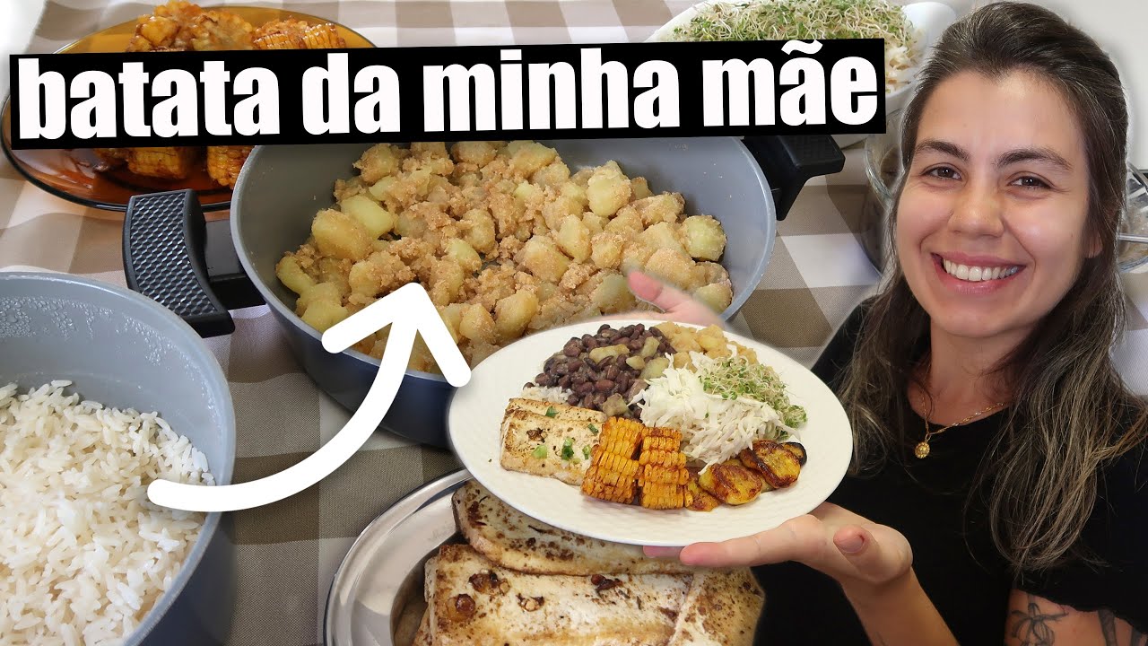 ALMOÇO COMPLETO DO DIA: A FAMOSA BATATA COM FAROFINHA DA MÃE | TNM Vegg