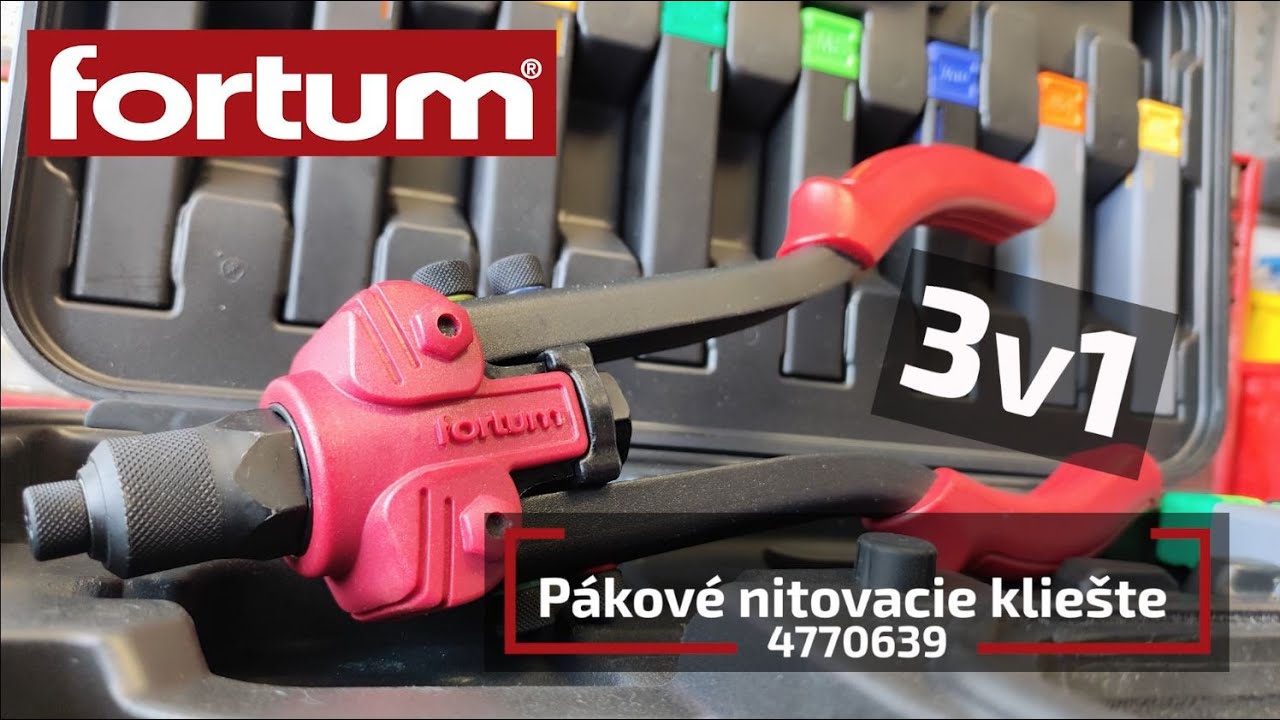 Pákové nitovacie kliešte Fortum 4770639
