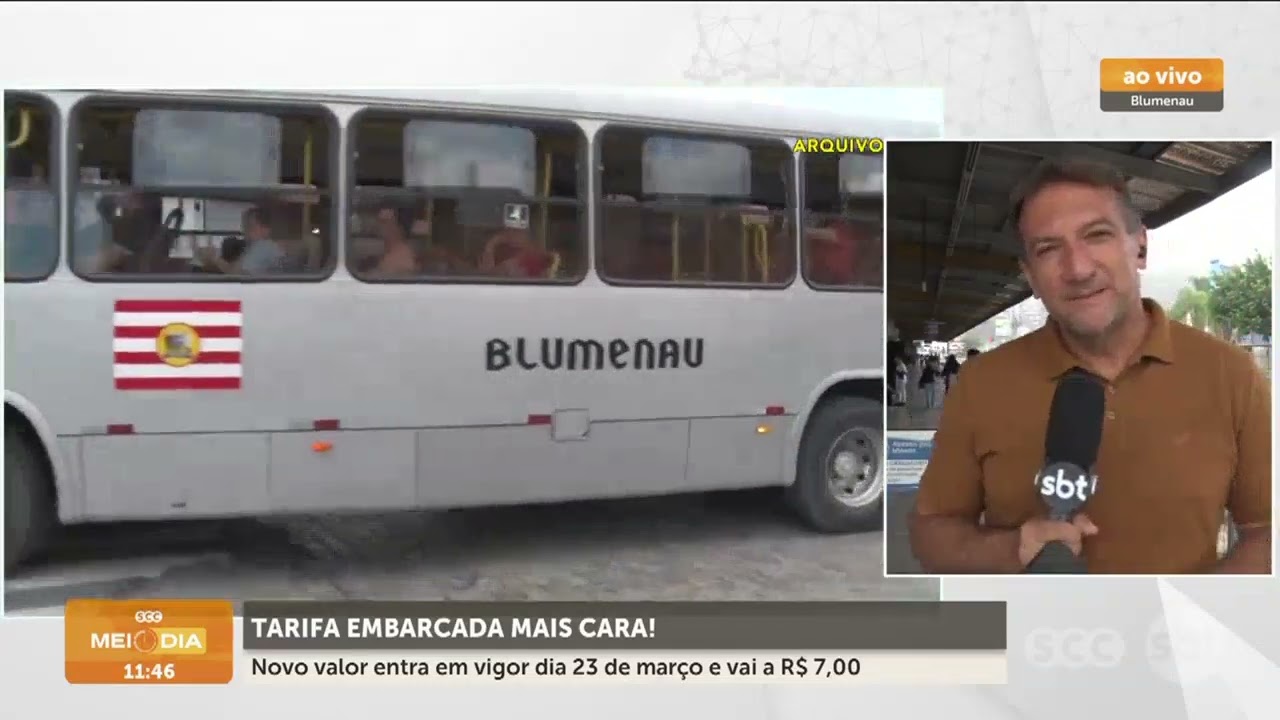 Tarifa embarcada mais cara: novo valor será R$ 7 a partir de 23 de março | Cotidiano | SCC Meio-Dia