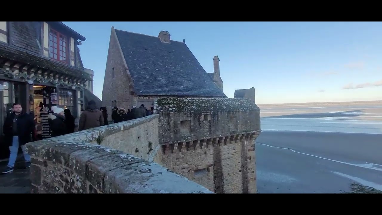 Sur les remparts du mont Saint Michel 