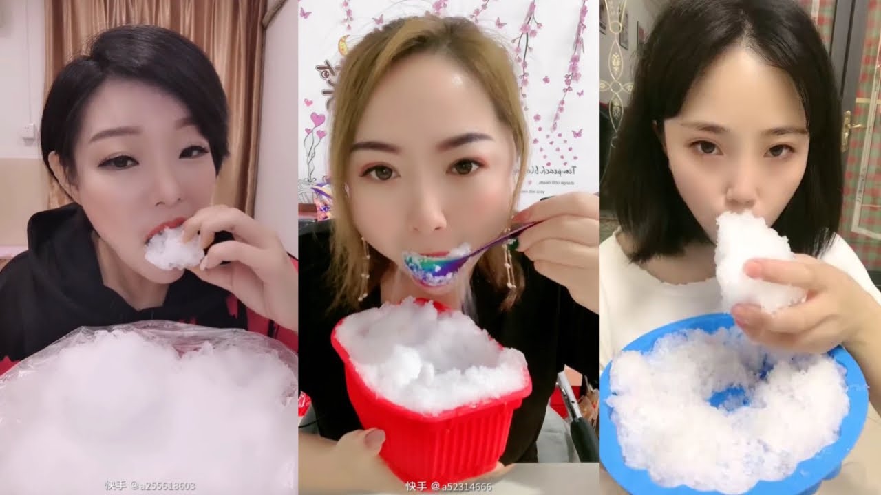 FREEZER FROST ICE EATING ASMR | BIG FROSTY CRUNCHY AND SOFT BITES #58