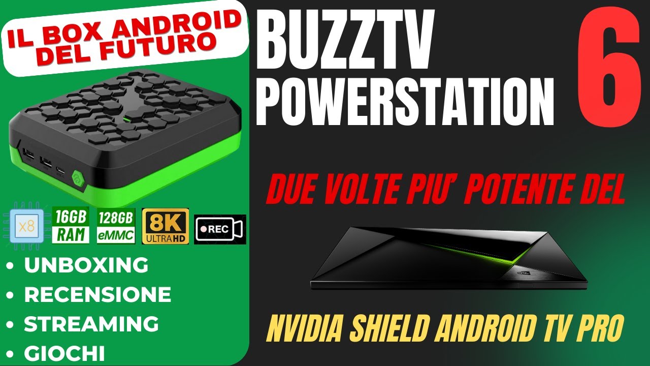 BuzzTV PowerStation 6 ⚡ il migliore per Streaming e Gaming ⚡ UNBOXING - RECENSIONE
