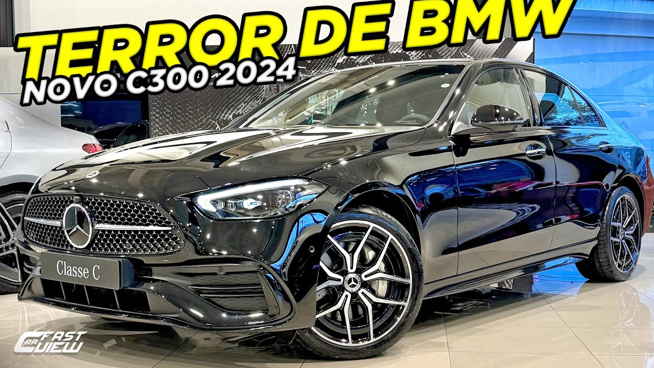 NOVO MERCEDES BENZ CLASSE C C300 2024 VALE A PENA SENDO +CARO E MENOS POTENTE QUE BMW 330?
