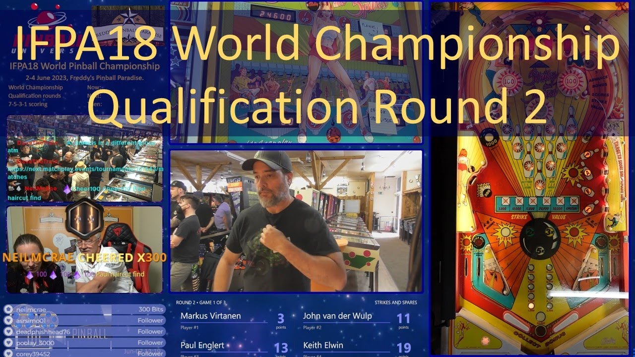 IFPA18 World Championship Round 2 Qualifications: 2-Jun-23