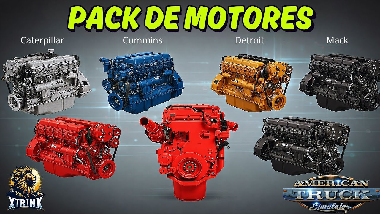 DESCARGAR PACK DE MOTORES - ATS 1.57 - GRATIS - AMERICAN TRUCK SIMULATOR