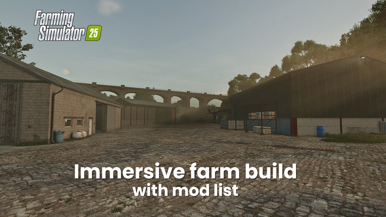 Small farm build | Pallegney | FS25 (time-lapse)