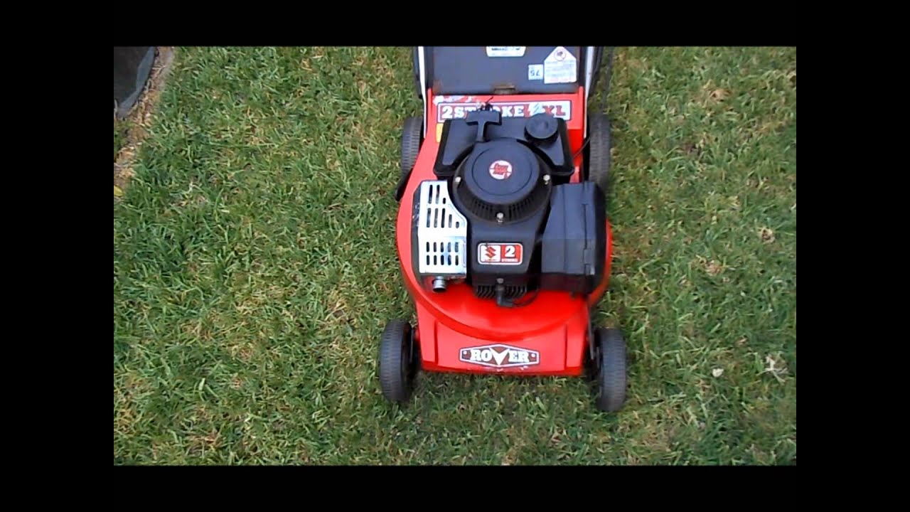 Rover Suzuki 2 stroke home made start up video on comparision to lawn boys