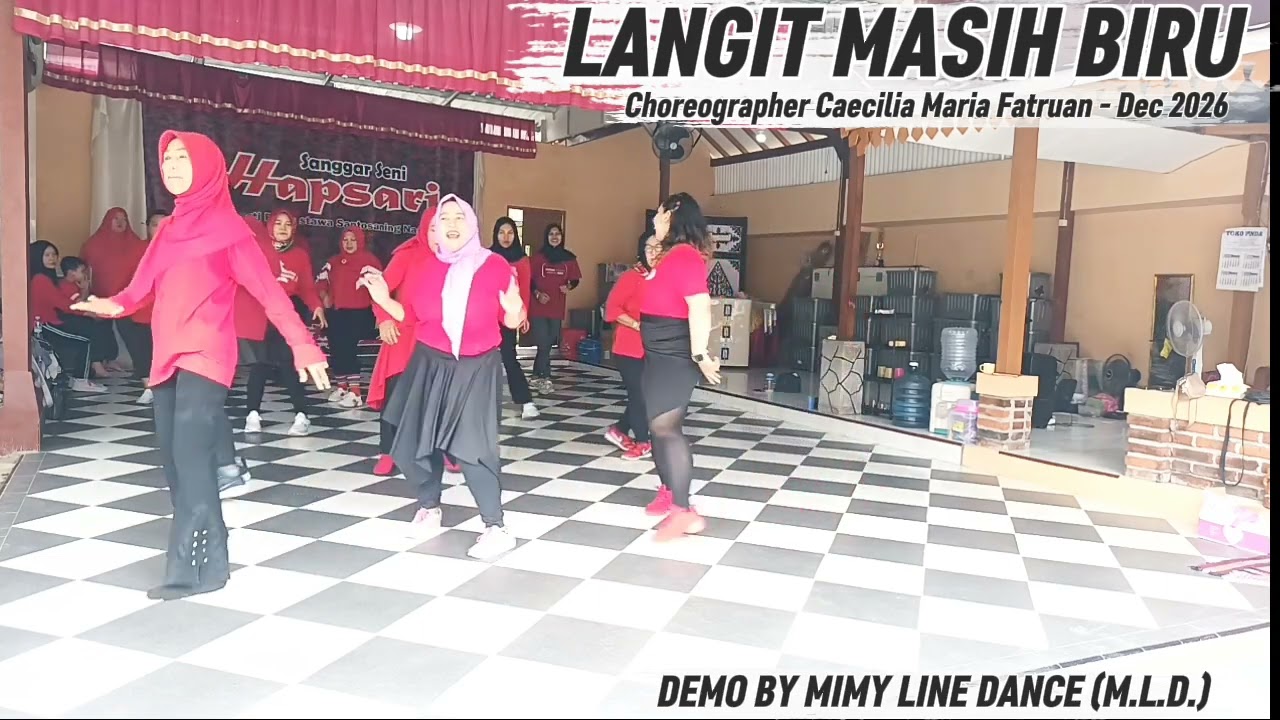 LANGIT MASIH BIRU || LINE DANCE || Choreo CAECILIA MARIA FATRUAN 