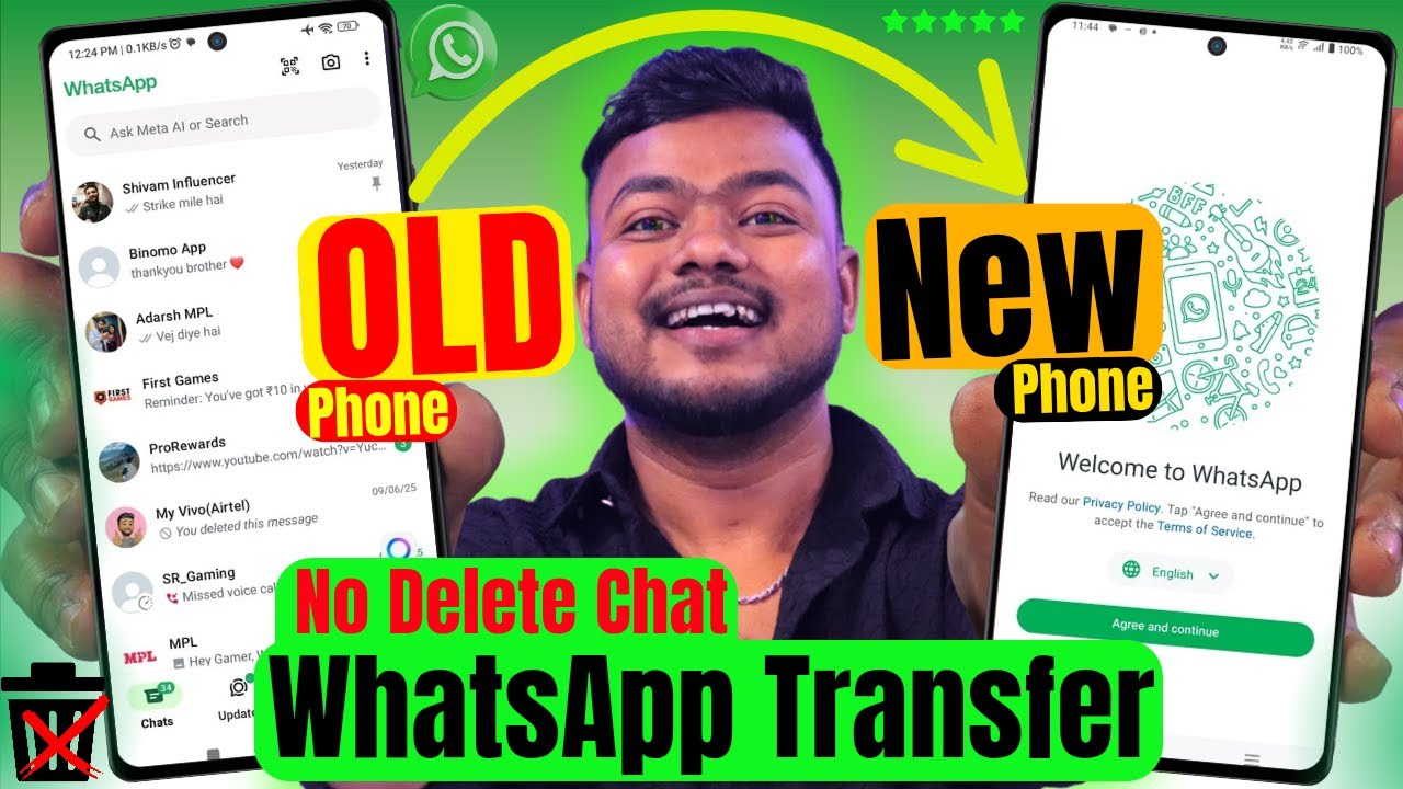 How To Transfer Whatsapp Chats From Old Phone To New Phone | Whatsapp Transfer To New Phone