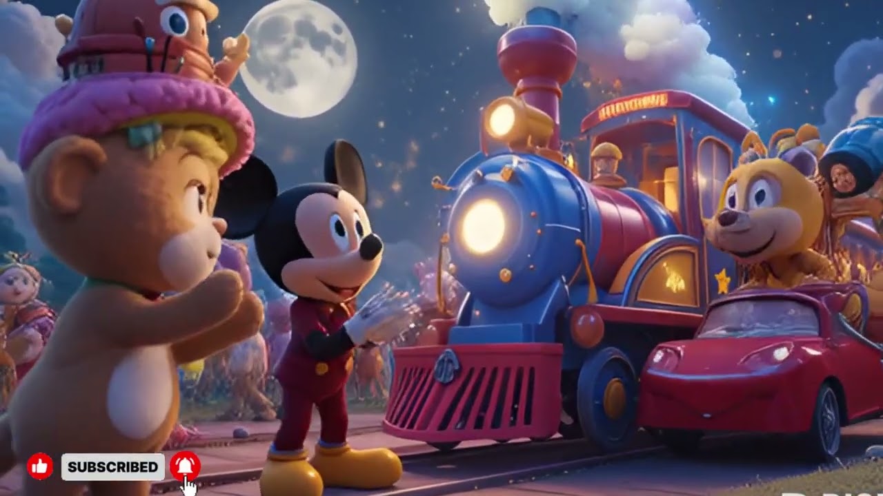 Mickey Mouse and the Dream Train 🚂✨ | Fun Kids Poem | DreamPlay Kids
