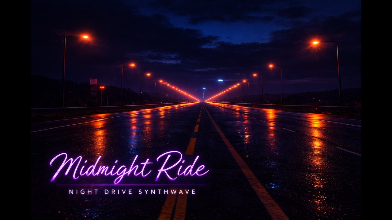 Night Drive Synthwave 🌙 Rainy Neon Boulevard | 1 Hour Retrowave Mix