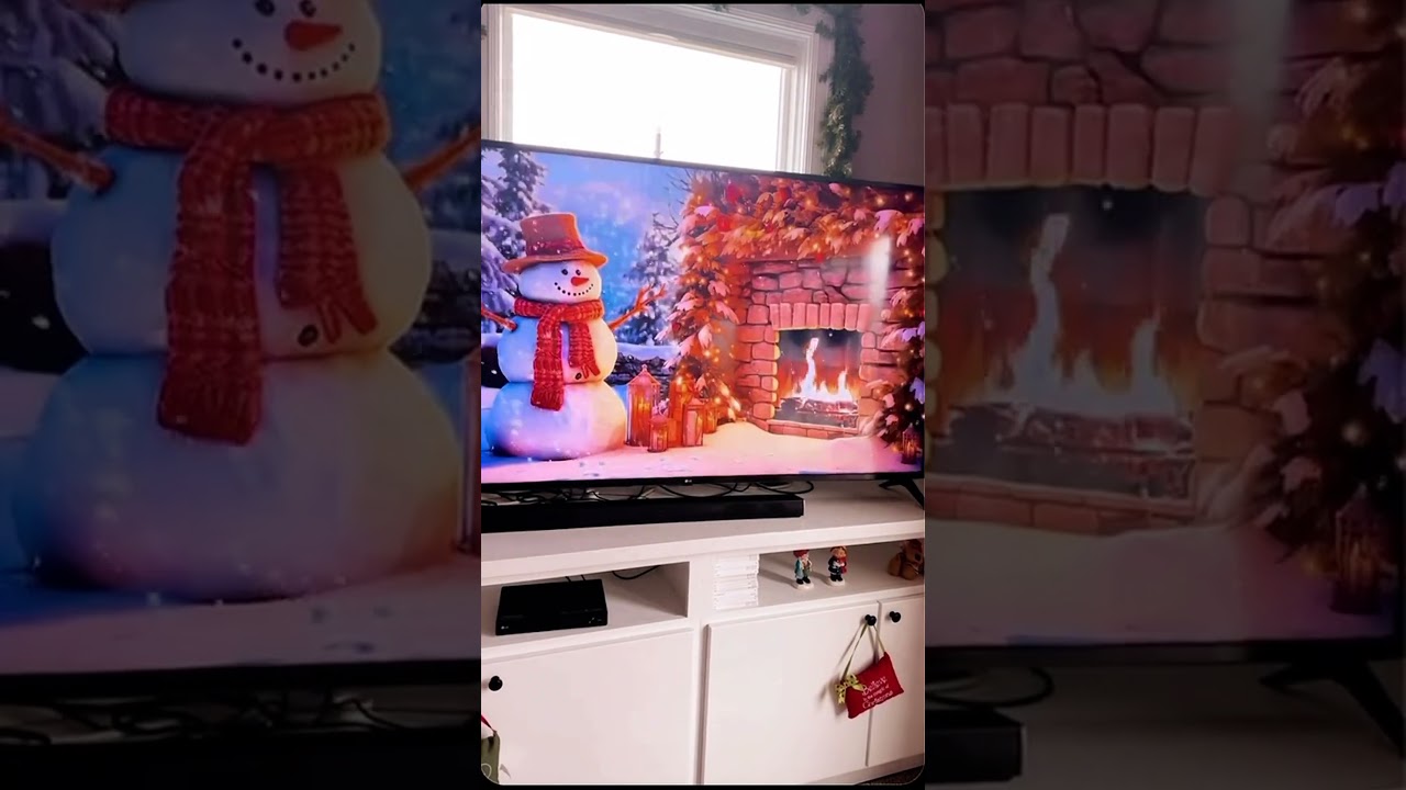 How to find framed christmas tv art on youtube#christmasdecor #holidaycheer #tvart