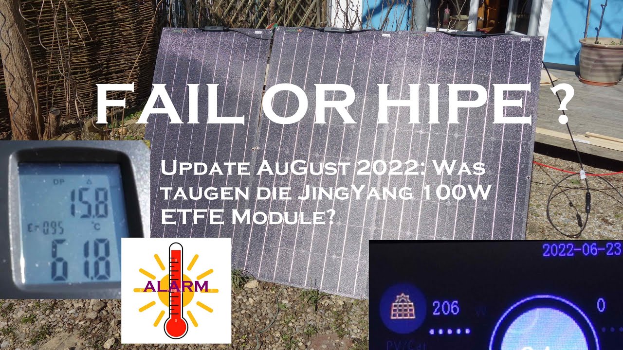 Fazit und 180 Tage Test: Flexible 100W ETFE Solarpanels von JinYang - Fail or Hipe?