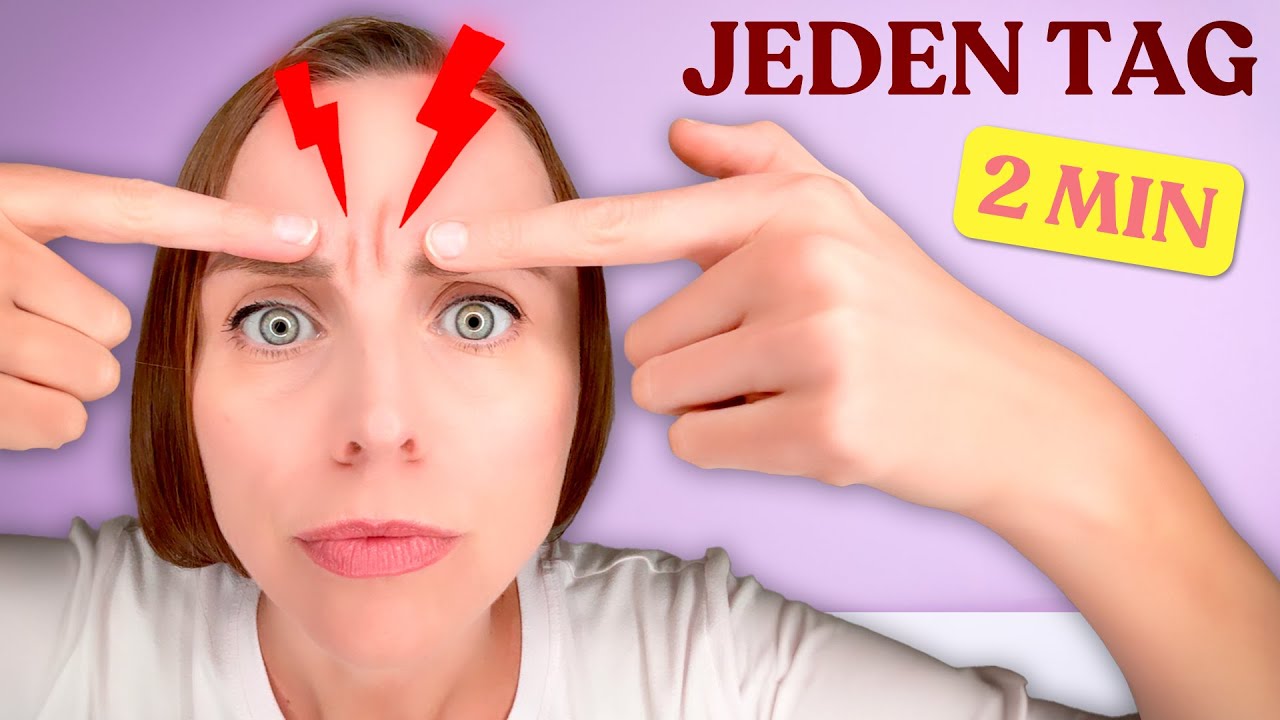 Zornesfalte glätten mit 2 Minuten am Tag! (ohne Spritzen)