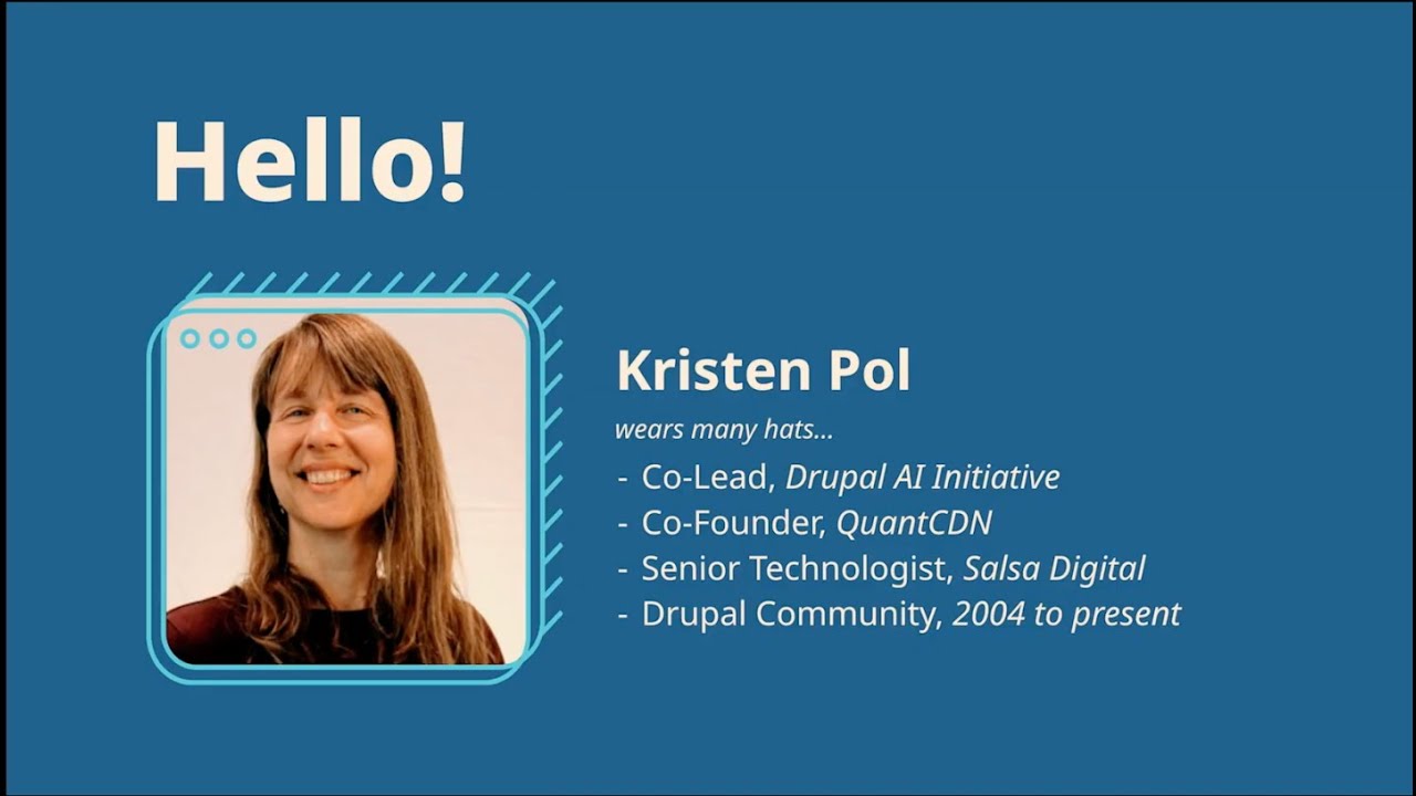 Kristen Pol  -- Accelerating Innovation: The Drupal AI Initiative (BADCamp 2025)