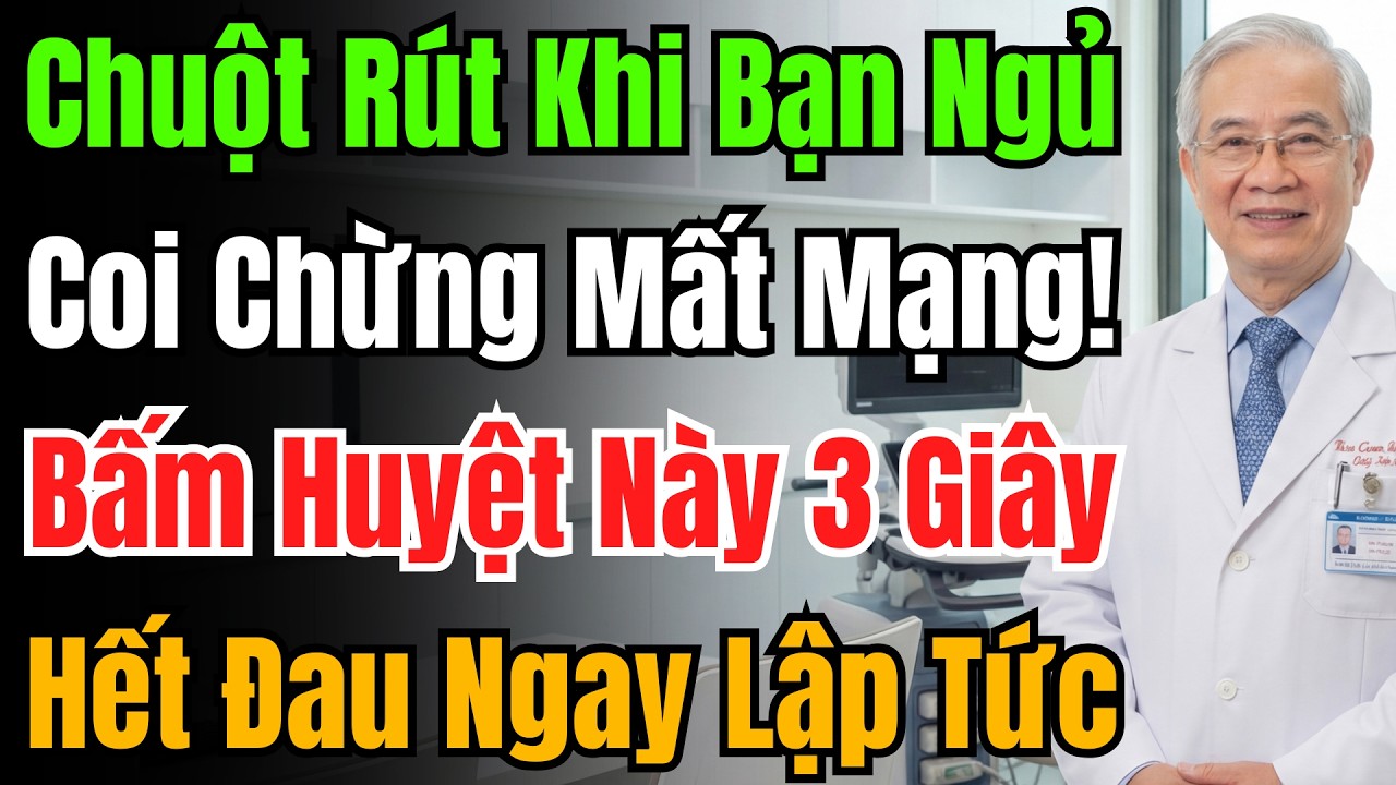 Bị Chuột Rút Chân Đừng Lo, Làm Ngay Cách Này Chỉ 3 Giây Là Hết Đau, Người Trên 60 Tuổi Cần Biết.