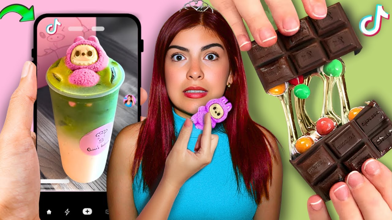 LABUBU que se COME?😱😳 Snacks VIRALES de Tik Tok❤️