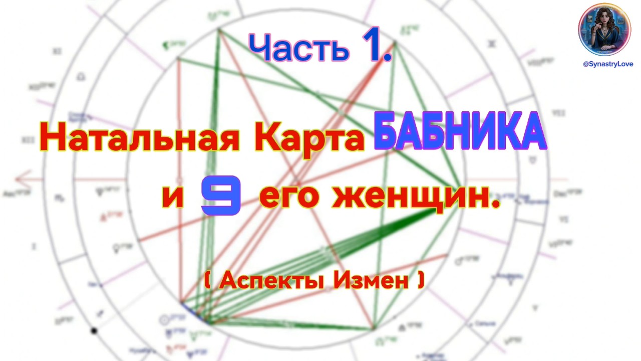 Натальная карта бабника / Измены в натальной карте / Синастрия / Аспекты любовной совместимости