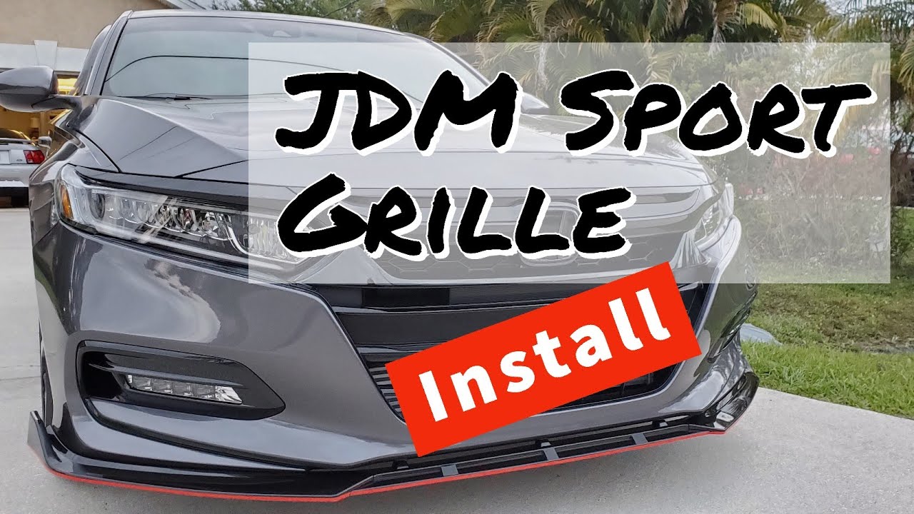 10th gen accord all black JDM sport grille install