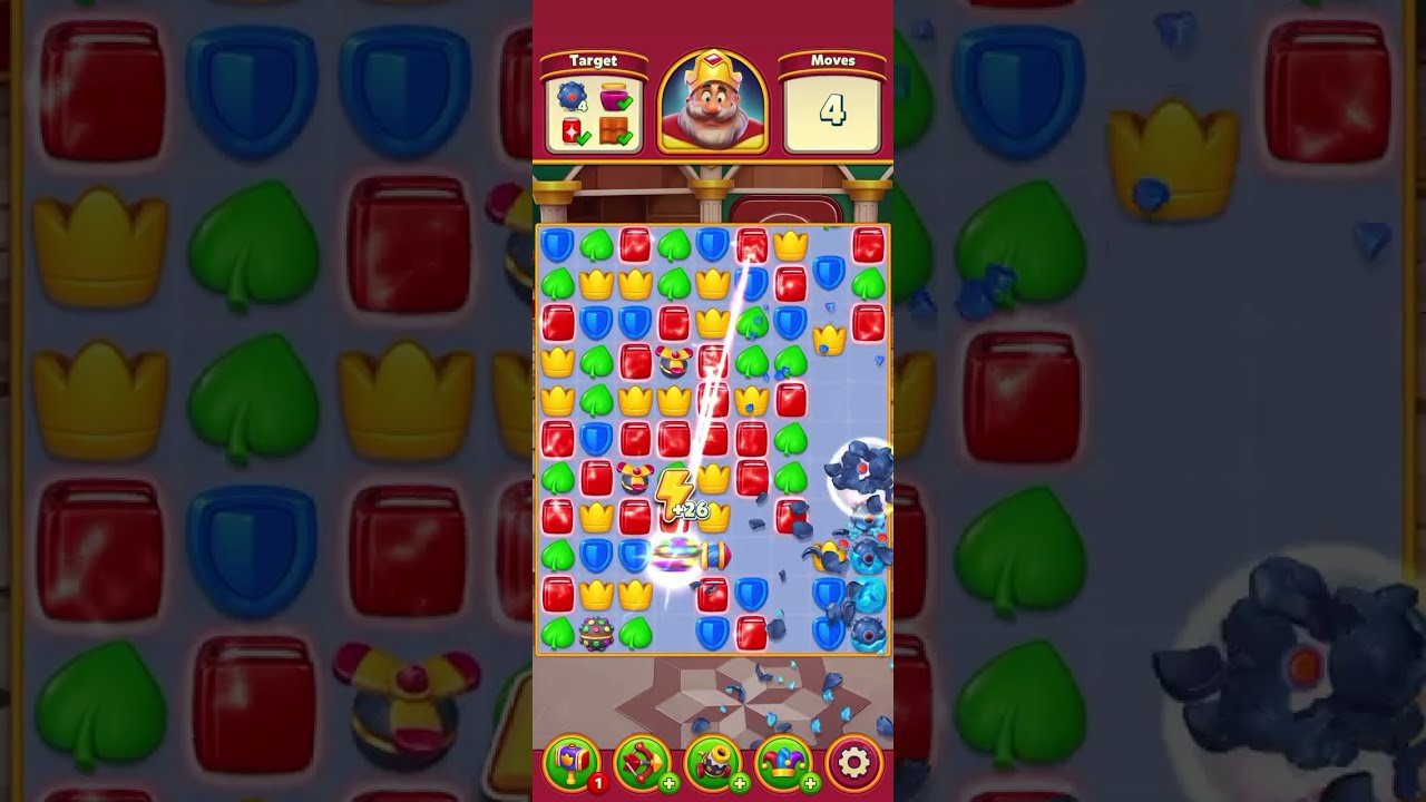 Royal Match Hard Level 9892 Done ! 😱( Failed 17x) 😭 #gaming #games #gameplay 