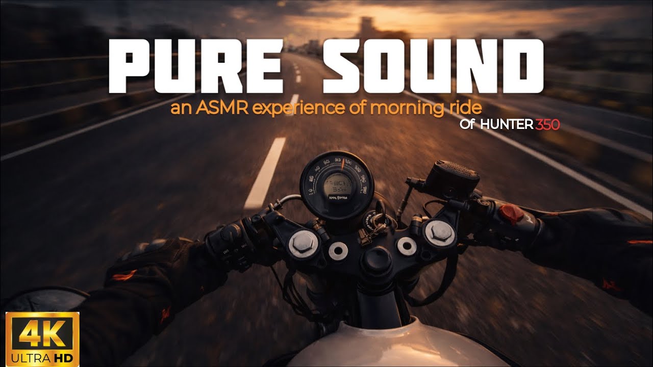 Chill Morning Ride ! | HUNTER 350 | RED ROOSTER EXHAUST | ASMR 