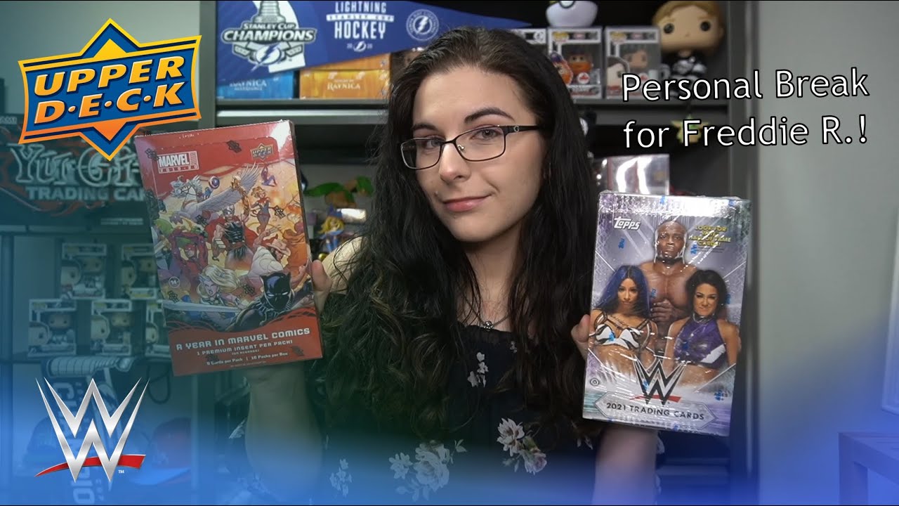 Hot Streak Won't Stop! | 2019-20 MARVEL ANNUAL & 2021 WWE FLAGSHIP HOBBY BOX OPENING FOR FREDDIE R.