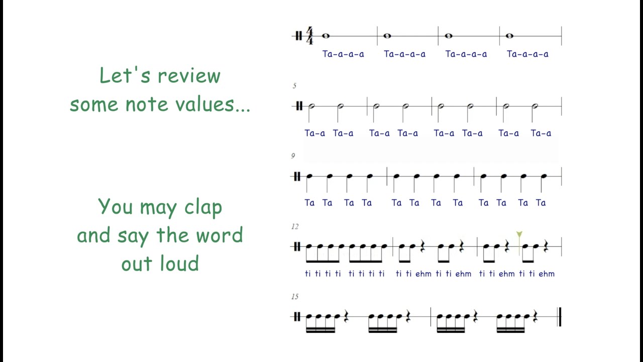 RHYTHM EXERCISE Before Any Sight Reading #musiclessons #musicforkids