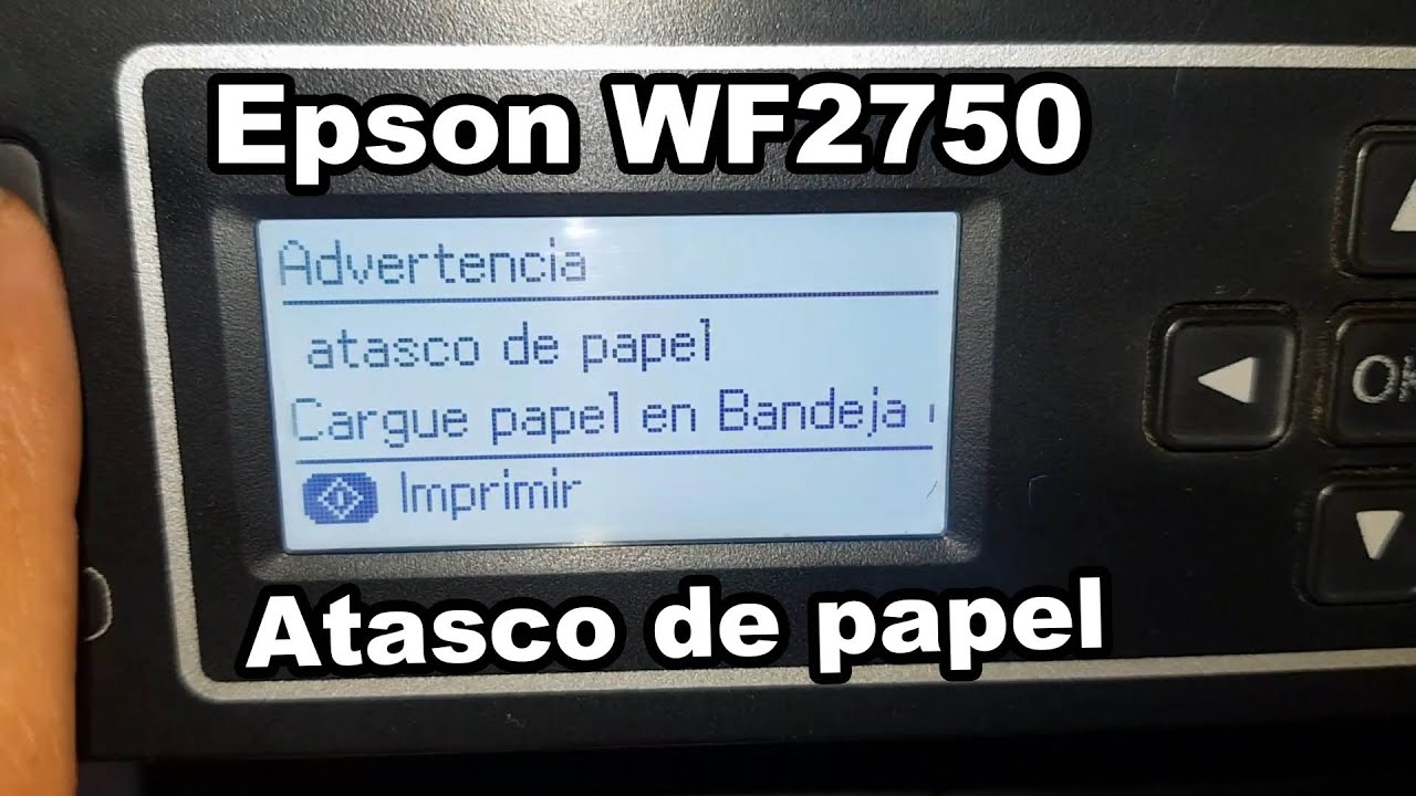 ✋Atasco de papel - Epson WF2750
