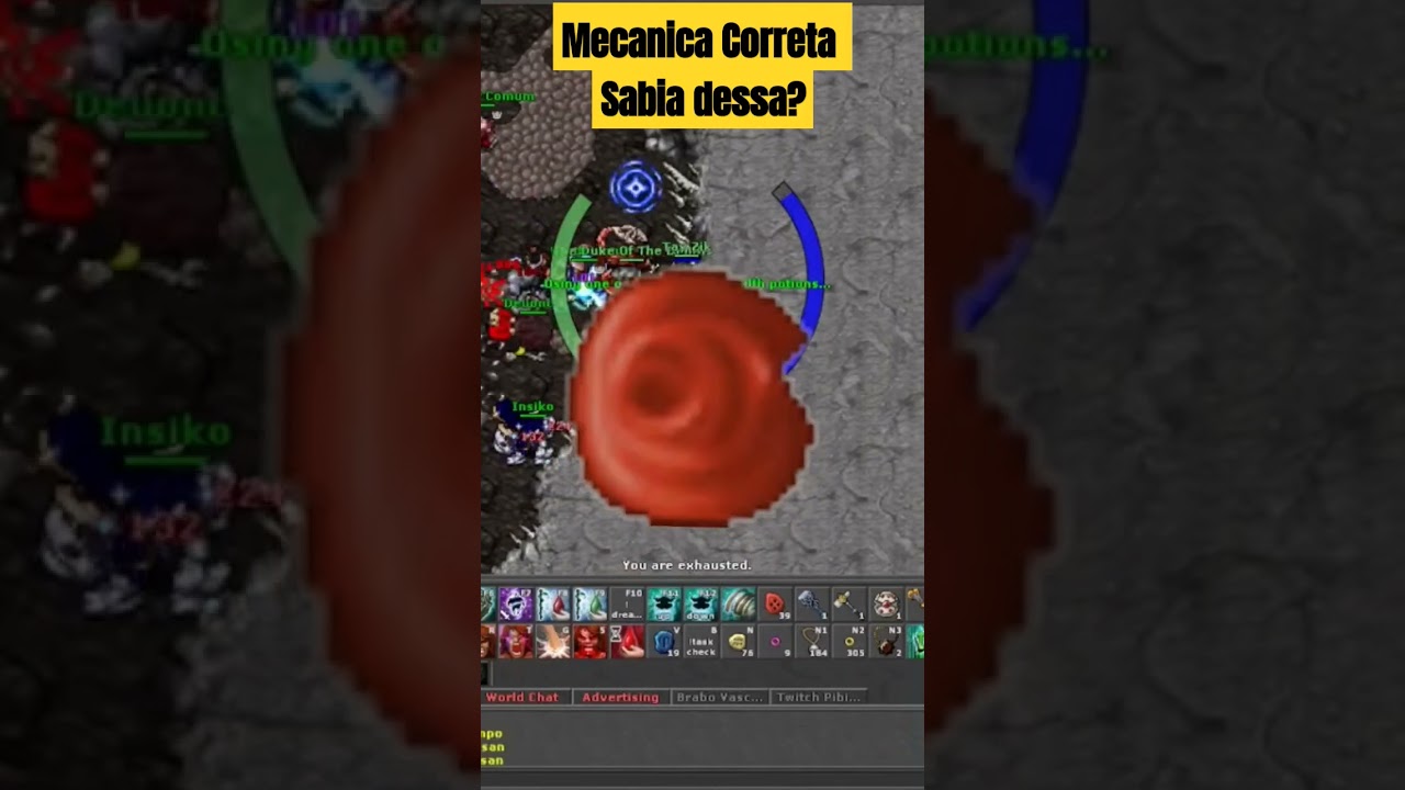 Voc&ecirc; sabia essa mec&acirc;nica?Maneira CORRETA! #tibia #tibiawolrd #mmorpg #tibiaglobal #shorts #tibia2024