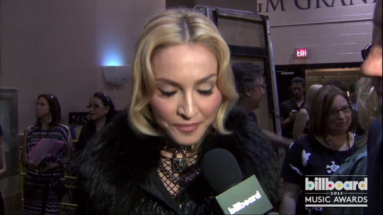 Madonna Backstage at the Billboard Music Awards 2013