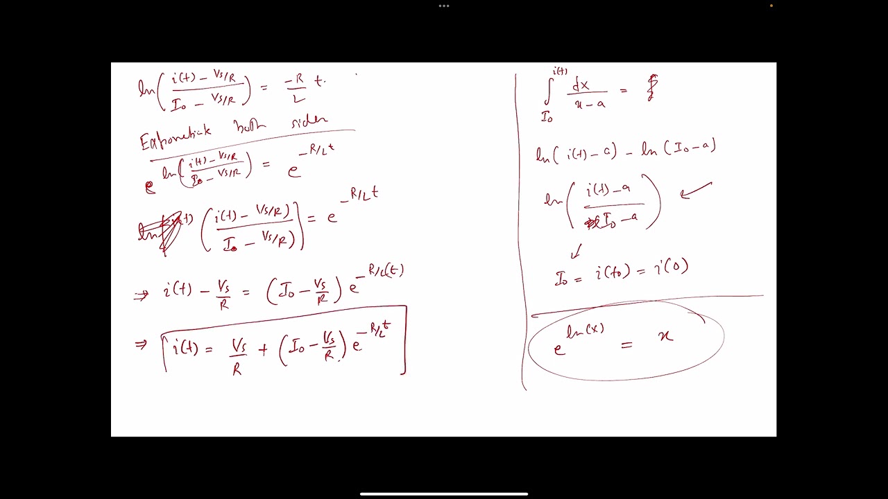 Lecture_3B: Step response of an RL circuit and Example Problem