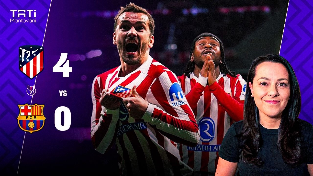 ATLÉTICO DE MADRID GOLEIA BARCELONA E DÁ PASSO IMPORTANTE EM BUSCA DA FINAL DE COPA DO REI