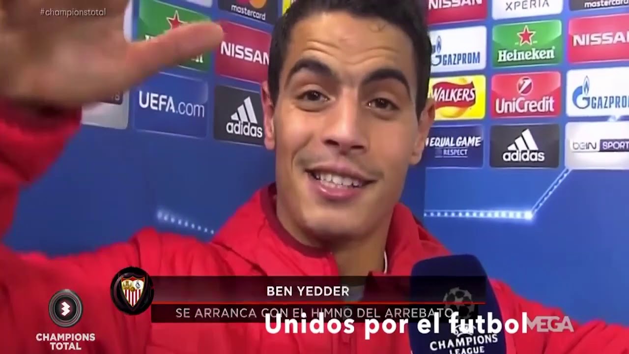 Ben Yedder Chante l'hymne de S&eacute;ville apr&egrave;s le Match face &agrave; Man United