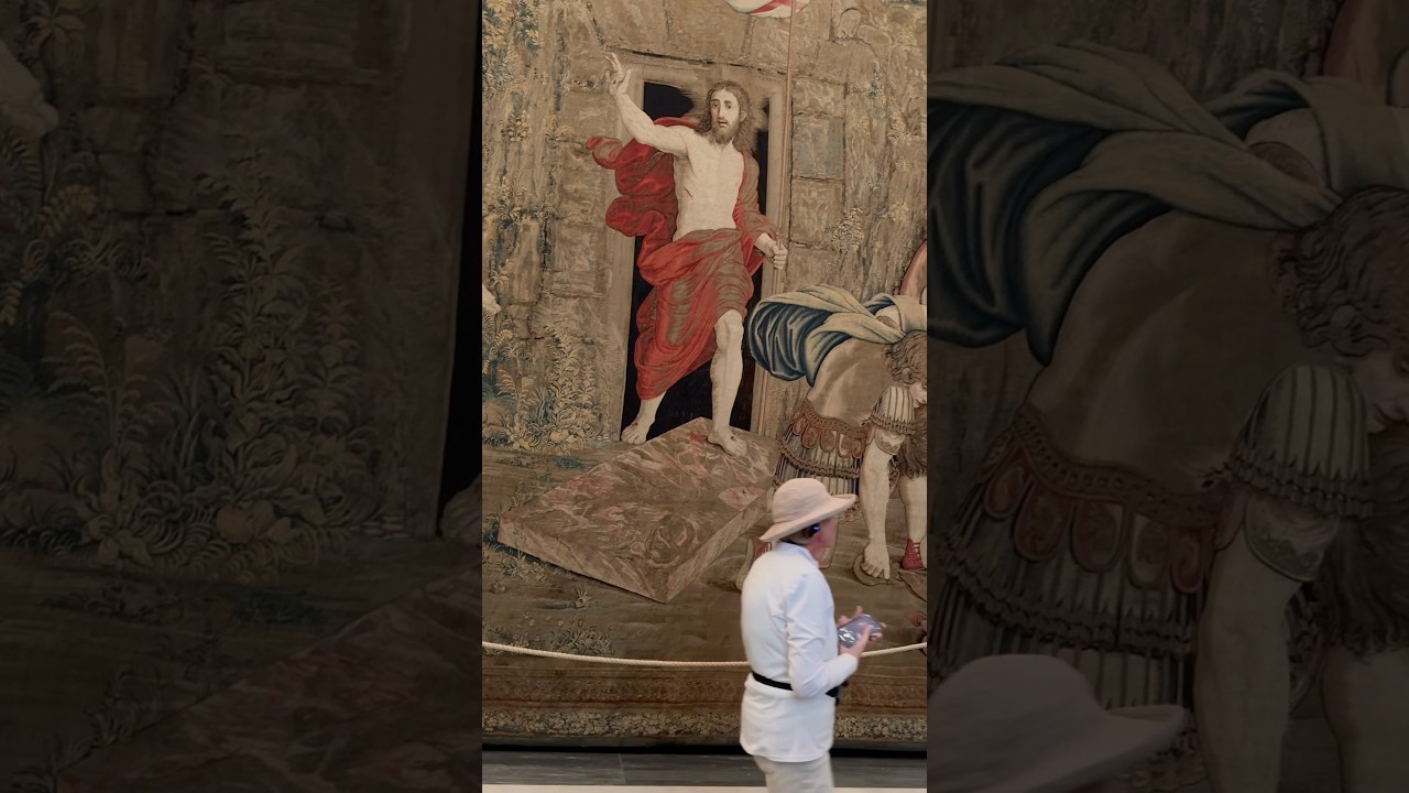 The Resurrection of Christ in Vatican Museums' Tapestry Gallery #rome #foryou