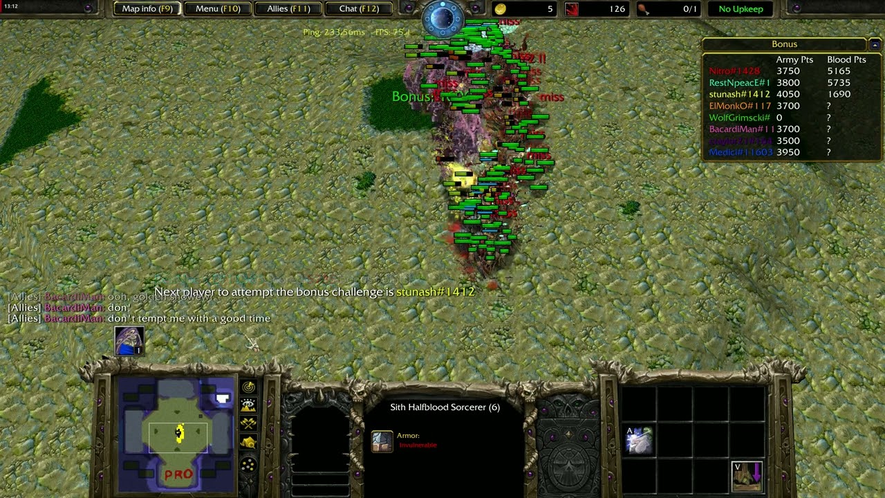 Warcraft III  - Star Wars Blood Tournament - Old Sith summoner AA tank #20