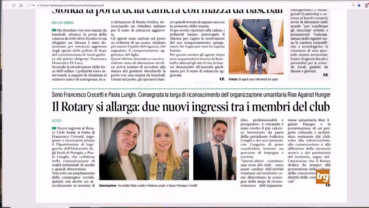 Rassegna stampa Trg martedì 17 marzo 2026