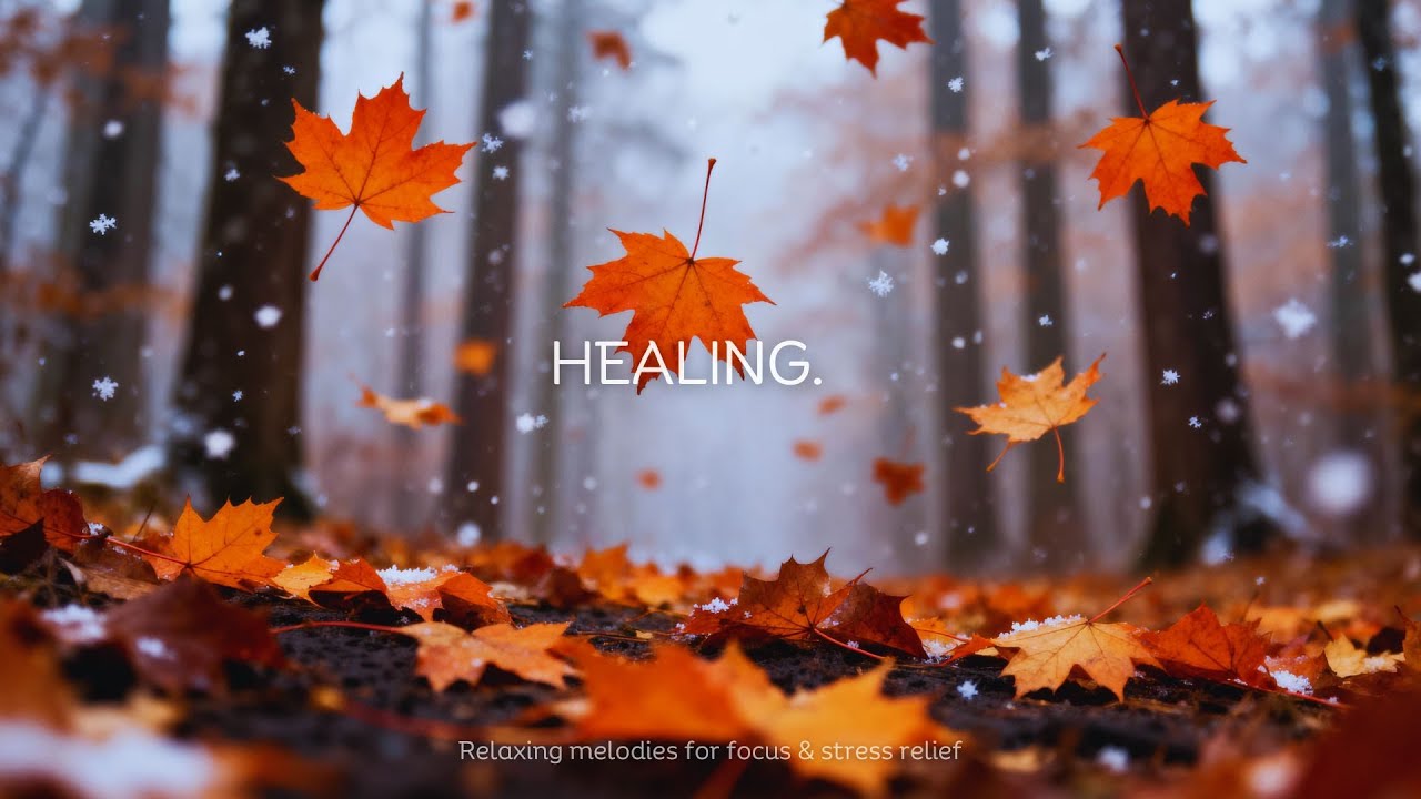 Gentle Guitar Relaxing Melody ~ Peaceful winter atmosphere