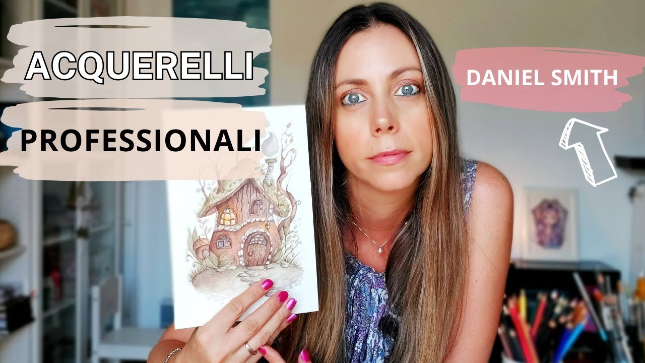 PROVO GLI ACQUERELLI EXTRAFINI DANIEL SMITH | E DIPINGO UNA CASA NEL BOSCO (Watercolor Review)