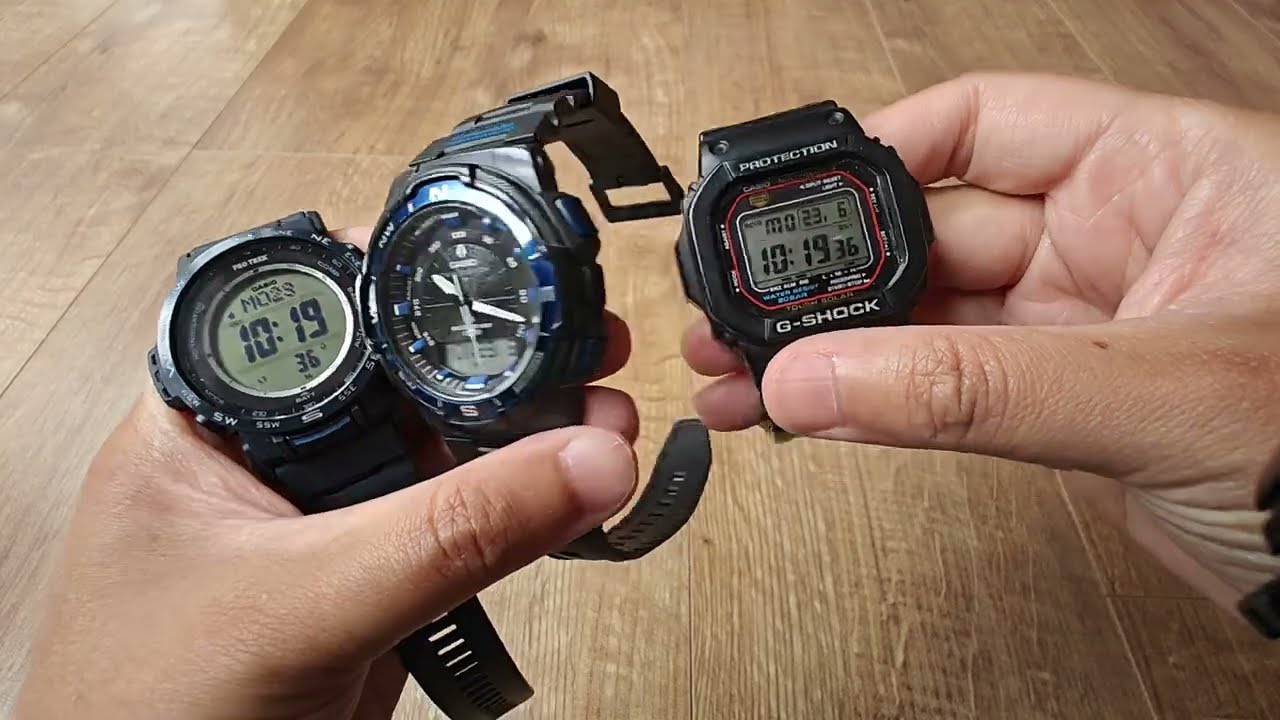 Protrek vs g-shock vs classic Casio comparison