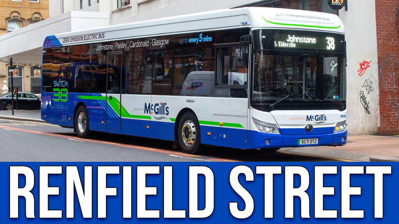 Ônibus na Renfield Street (Glasgow/Reino Unido)