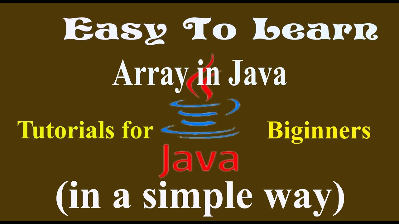 What is array in java? how to declare array in java