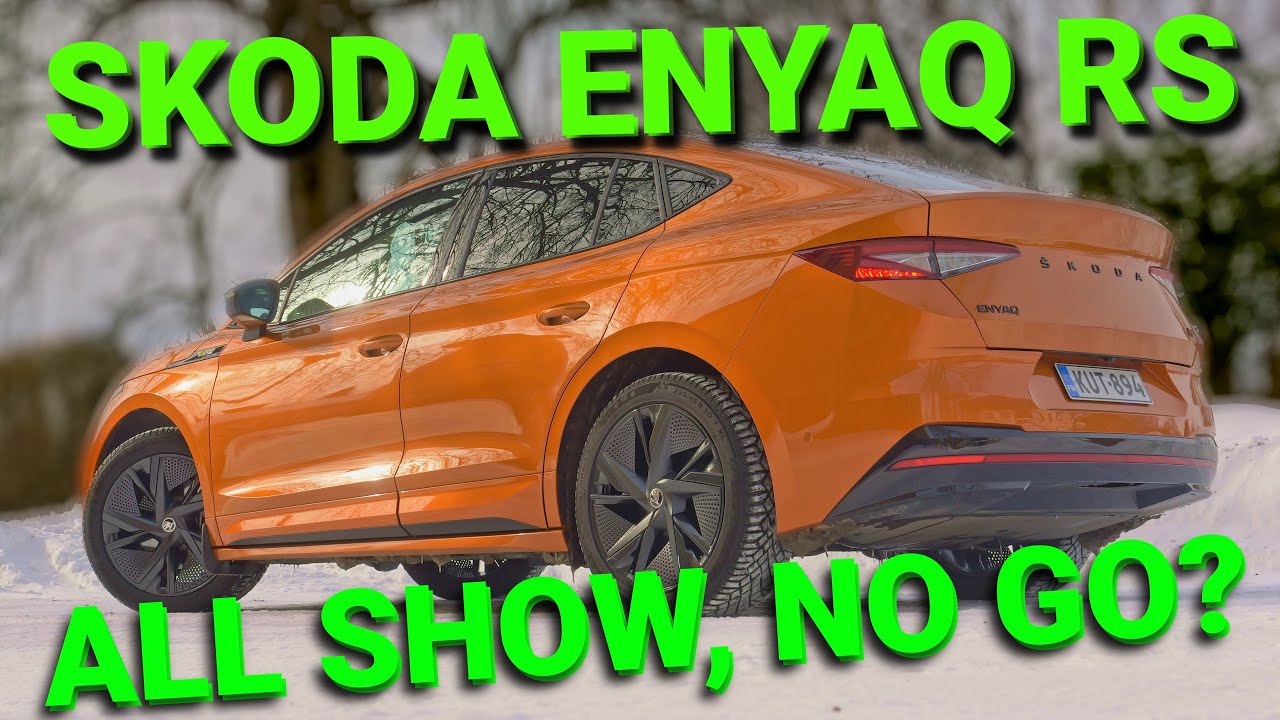 327.Skoda Enyaq iV RS, hemmetin hyv&auml; auto, mutta riitt&auml;&auml;k&ouml; ev&auml;&auml;t  RS-merkkiin?