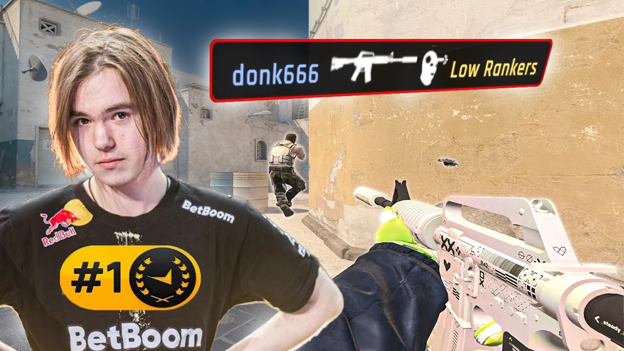 donk Plays In a Low Elo FACEIT Lobby | #1 RANKED