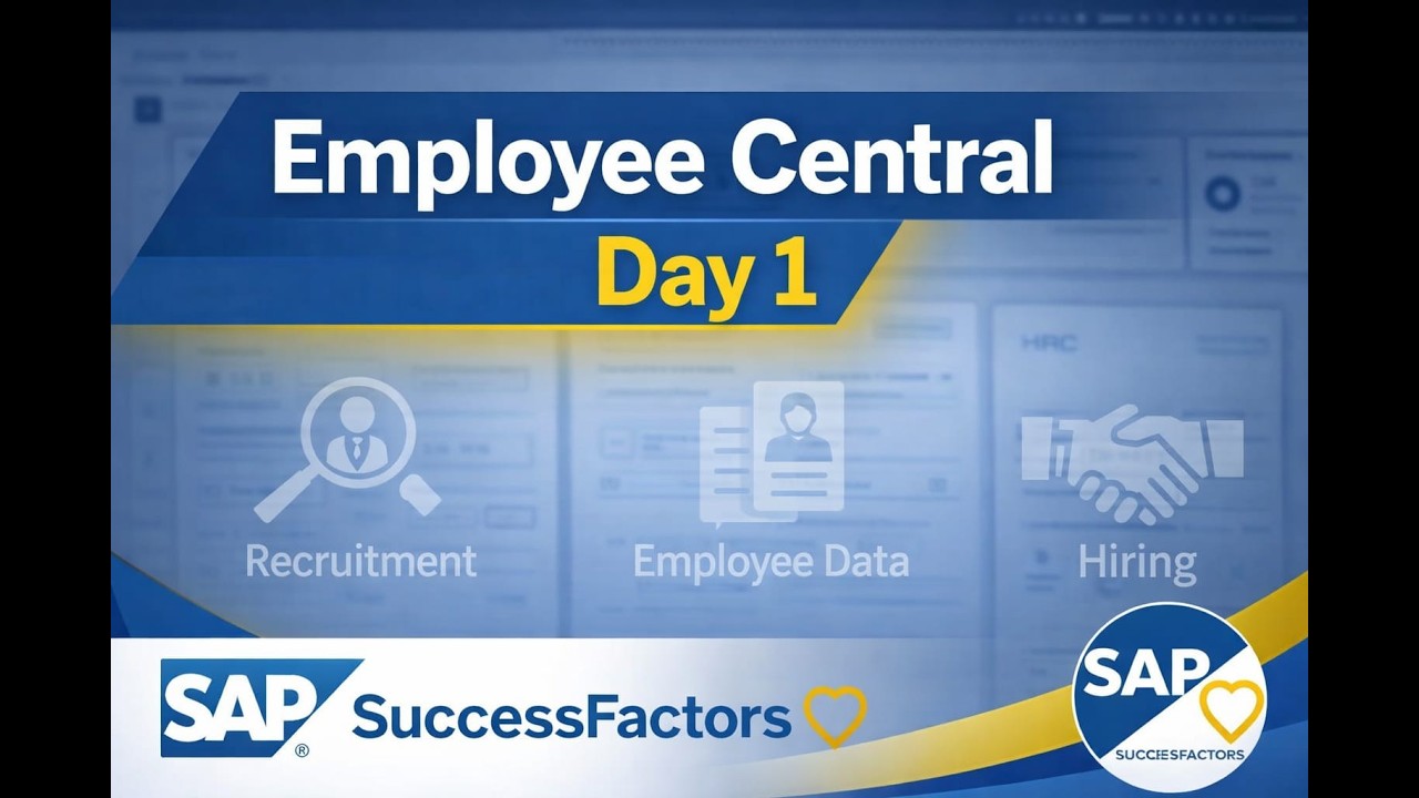 SAP SuccessFactors Employee Central Day 1