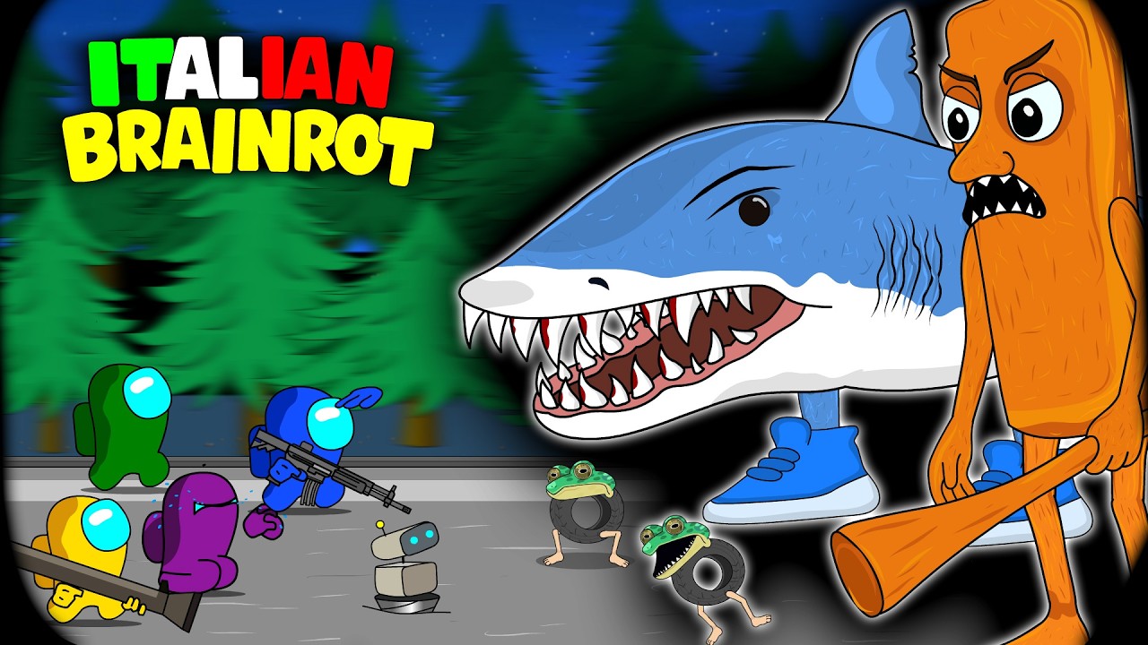 Among Us vs Italian Brainrot X Tung Tung Sahur X Tralalero Tralala || ANIMATION