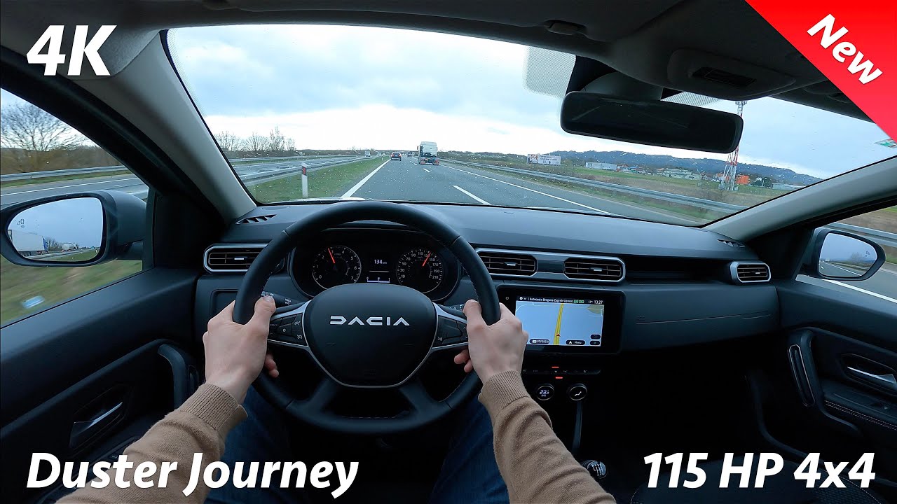 Dacia Duster Journey 2023 POV Тест-драйв в 4K (1.5 Blue dCi 115 л.с., 6-ступенчатая, 4x4)