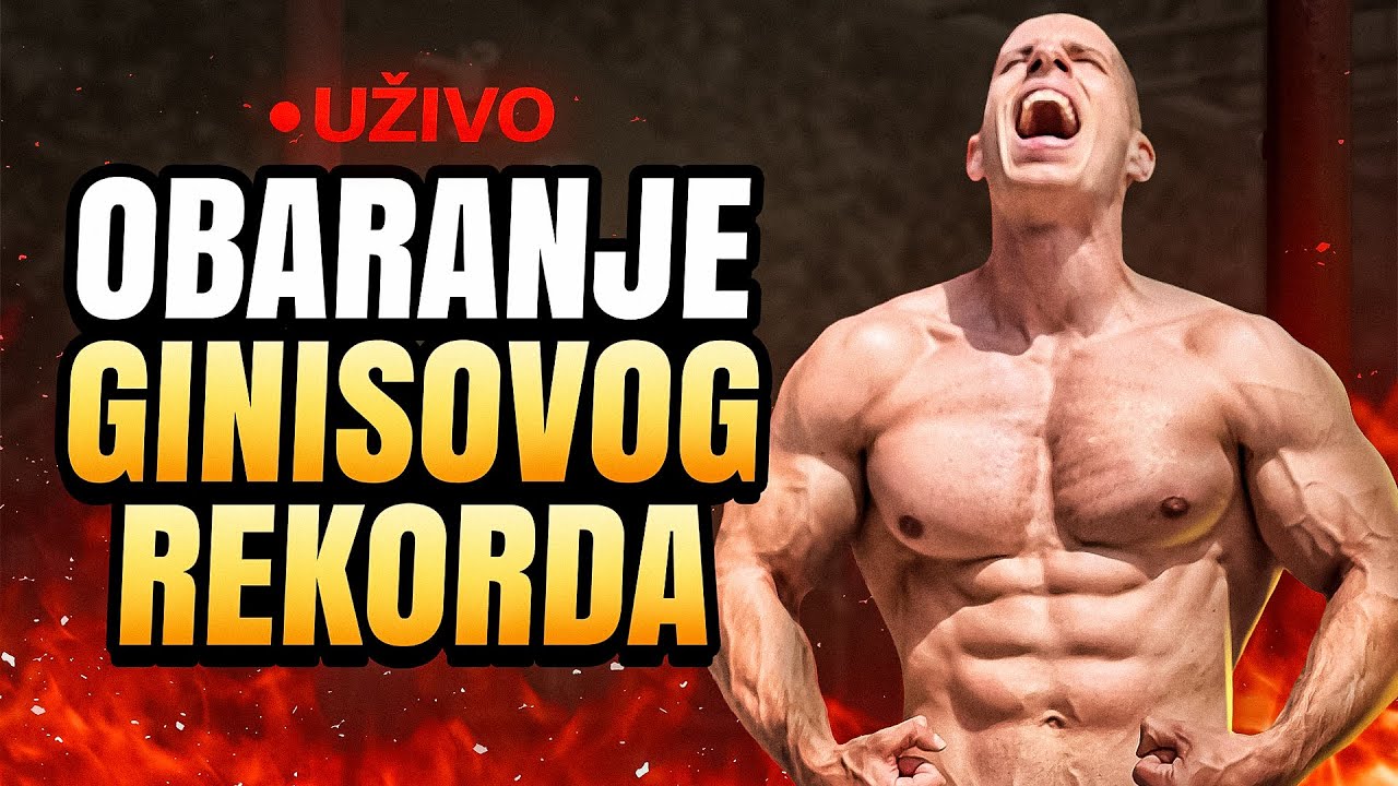 OBARANJE GINISOVOG REKORDA U SKLEKOVIMA (+20LBS / 10KG) – UŽIVO!