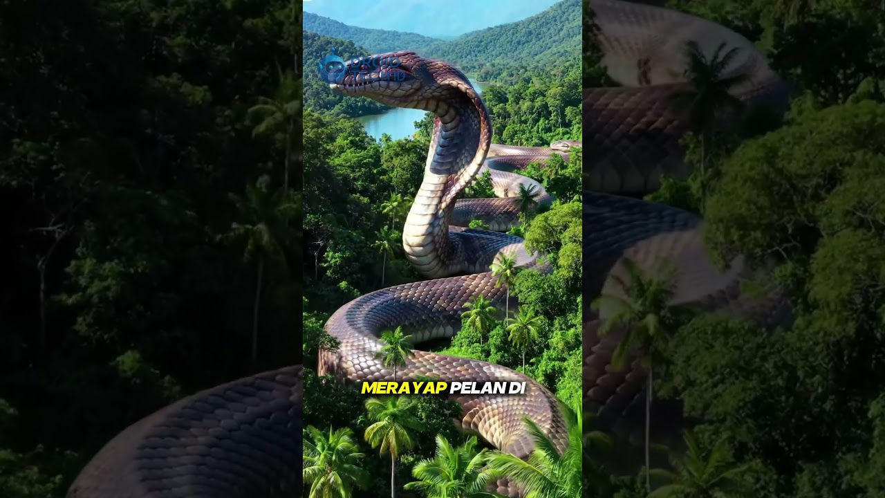 Ular Raksasa Lebih Besar dari Pohon Kelapa Tertangkap Kamera!