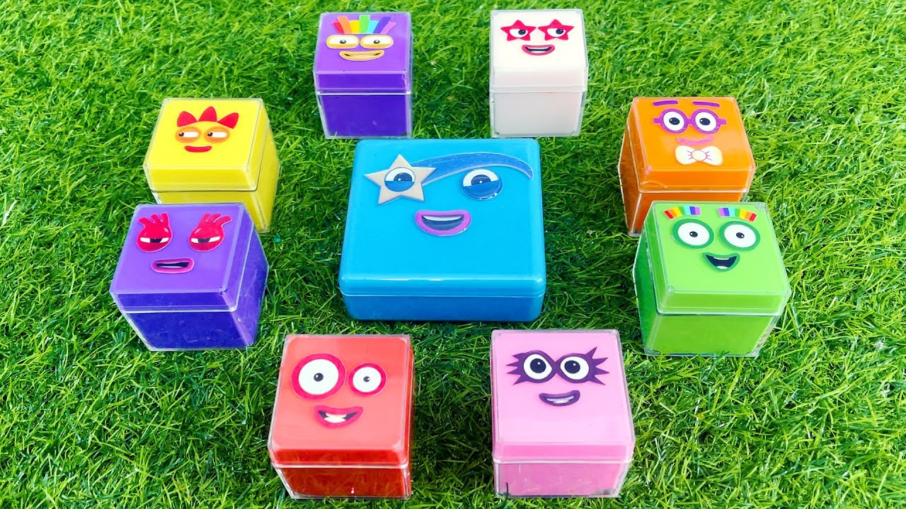 Numberblocks - Looking CLAY Coloring with Numberblock - Satisfying ASMR video. #ASMR
